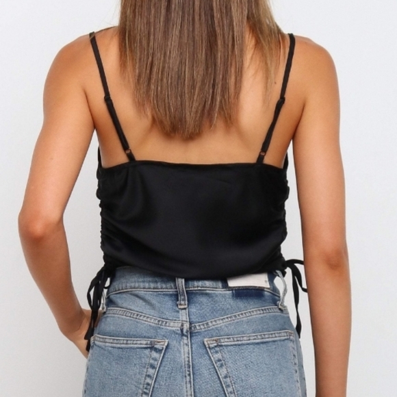 Petal and Pup Cropped Cowl Necline Top - Picture 4 of 6